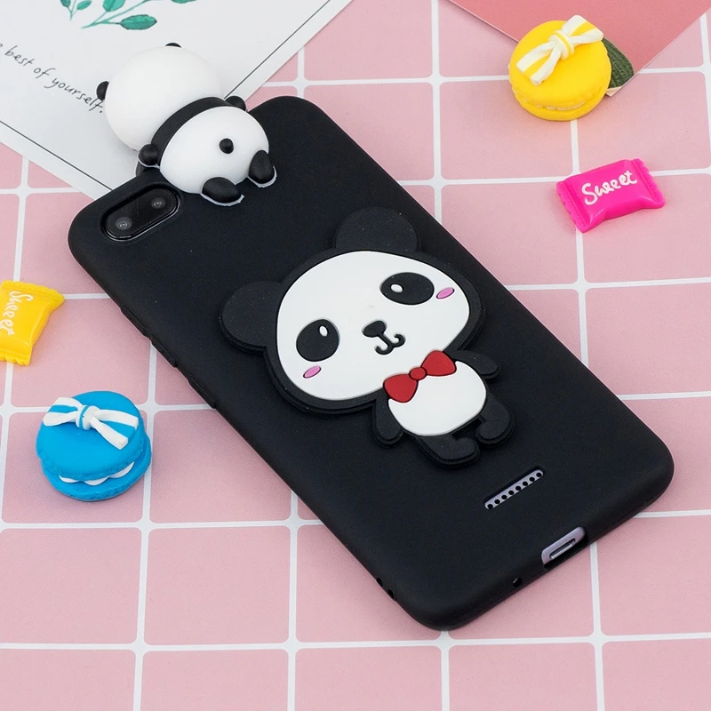 3D Cartoon Unicorn Cover For Xiaomi Redmi 6A Case Cute Toys Soft Silicon Phone Bumper Xiomi |