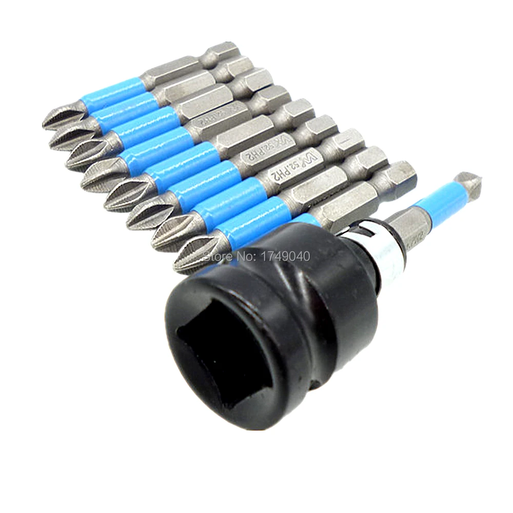 10 шт. 1/4 &quotШестигранным хвостовиком PH2 отвертка Philips Bits 50 миллиметровый магнитный