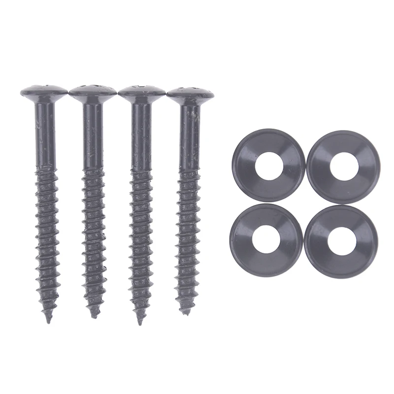 4pcs elektrische gitarre neck montage aderendhülsenbuchsen und schrauben schwarz gitarren bässe gitarre neck montage aderendhülsen und