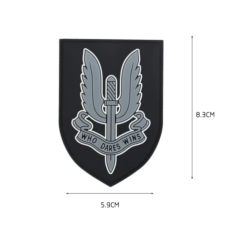 Военные нашивки из ПВХ 3 шт. 3D резиновая повязка на руку UK SAS тактические для