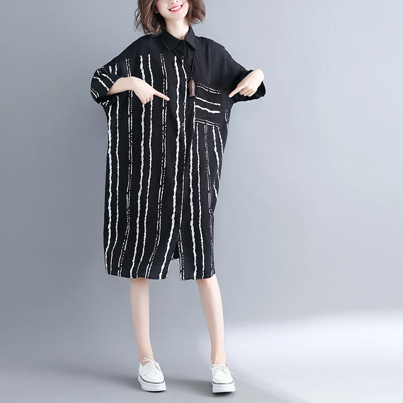 2019 Новое поступление летнее платье для беременных женщин Повседневное Полосатое
