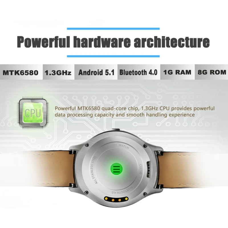 Умные часы D5 + с Wi Fi 3G телефон GPS Android 5 1 MTK6580 четырехъядерный процессор ГБ ОЗУ 8 Гб