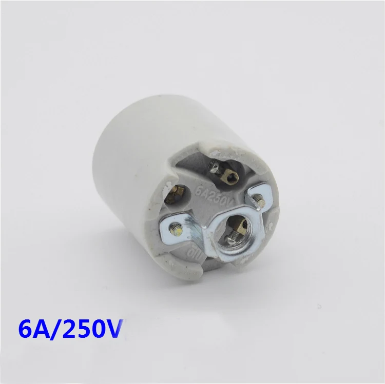 E27 screw lampholder ceramics e27 lamp base cup DIY lighting accessory 10pcs images - 6