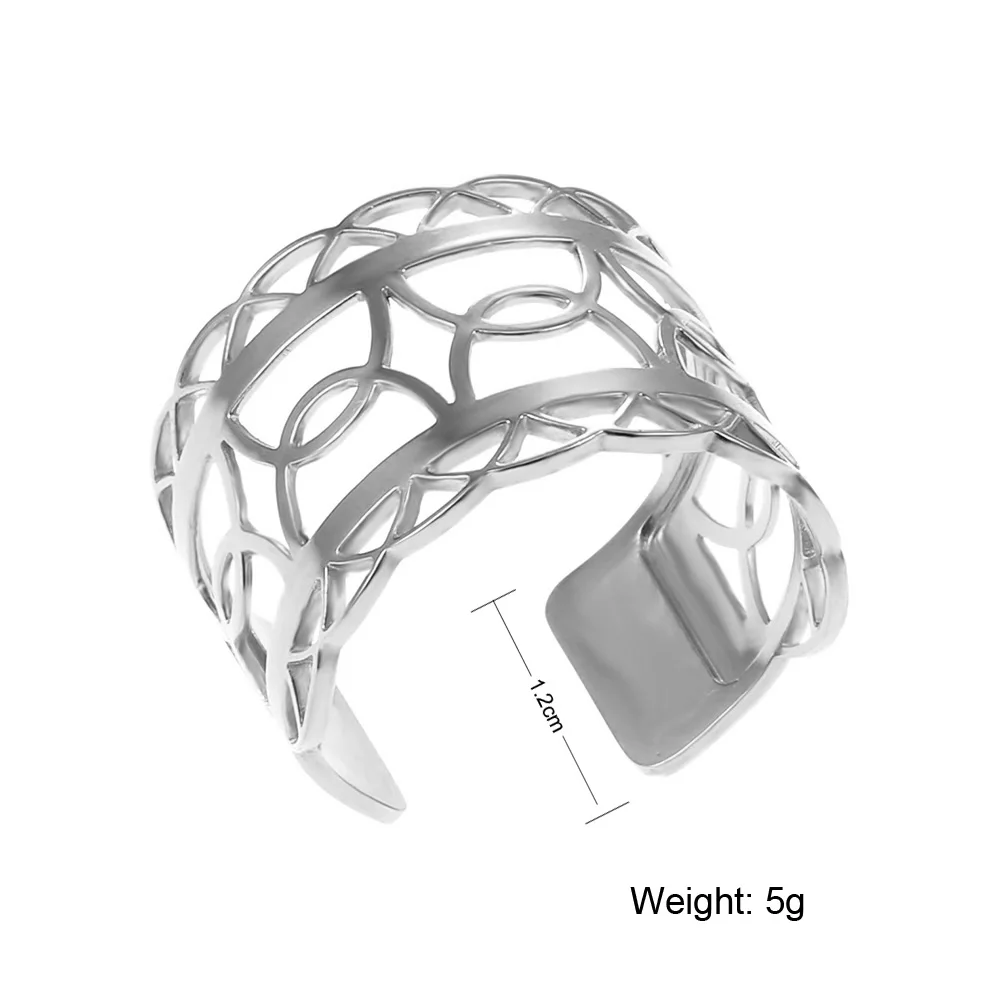SR00057 Cremo кольцо из нержавеющей стали Bijoux Регулируемый Bague Femme Argent Реверсивные Сменные жоржет кожаные кольца Mujer - Цвет основного камня: SR00057