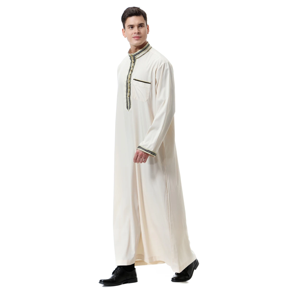 Женское платье макси для мужчин Saudi Thawb мусульманское джибаб Тобе арабский джибаб кафтан абайя платье мусульманская одежда для Дубай одежда Рамадан платье Ближний Восток