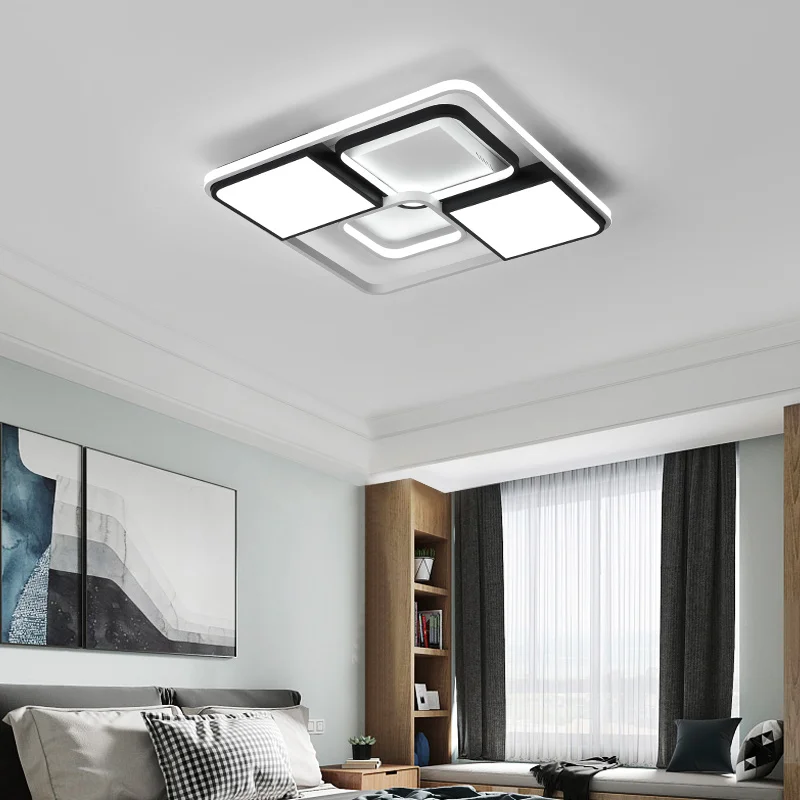 Минимализм современные светодиодные потолочные люстры Plafondlamp железная