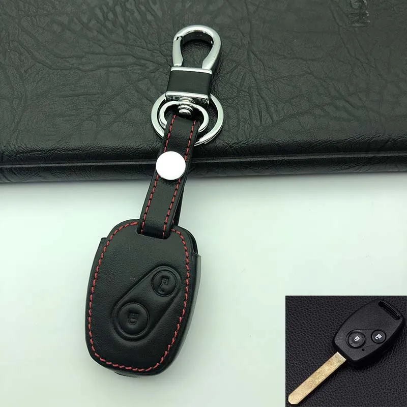 Чехол для автомобильного ключа из натуральной кожи брелок Honda Accord Civic CRV Pilot