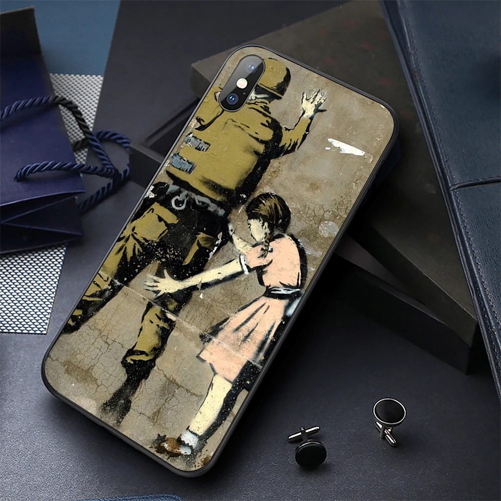 Black Soft TPU Case Pattern Back Phone Cover for iphone xr case Telefon Shell iPhone 8 Plus xs max Cases |