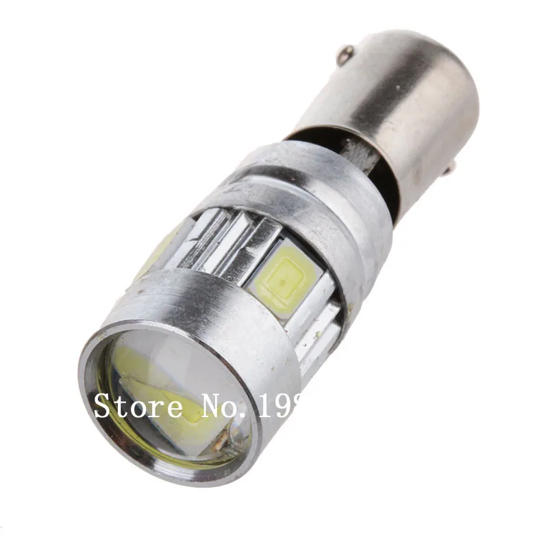 1 шт. BAX9S H6W BAY9S H21W 5630 6 SMD белый 12 в автомобильный боковый клиновидный Автомобильный
