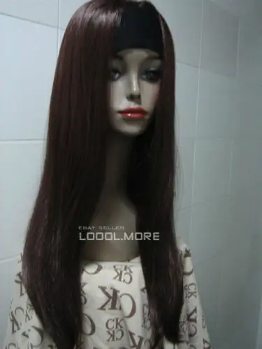 ГОРЯЧИЕ продать Доставка&gt&gt&gt Темно-Каштановые Длинные Прямые женщины Ежедневно