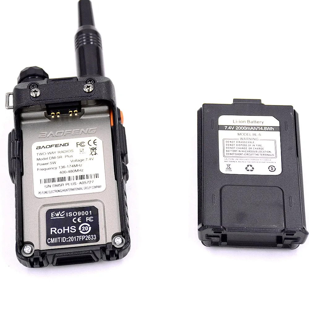 Новинка 2018 BAOFENG DM 5R Plus Tier I & II рация ПМР цифровой и аналоговый VHF/UHF Ham