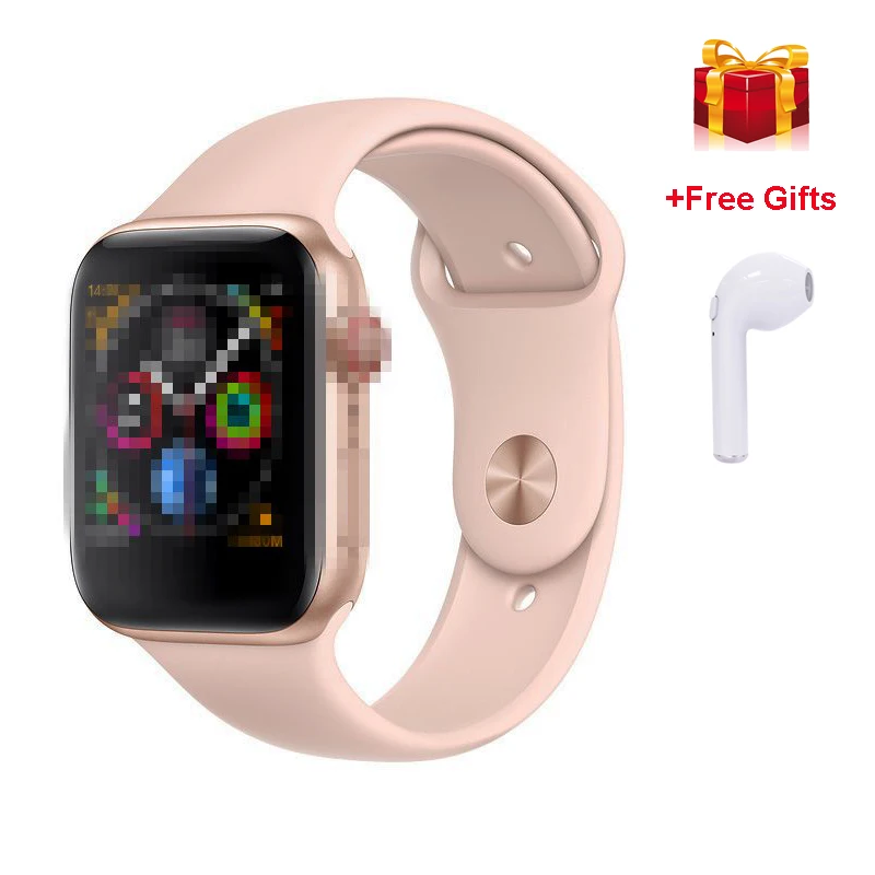 IWO 8 Smartwatch + i7 наушники/комплект ЭКГ монитор 44 мм чехол ответ на вызов наручные часы