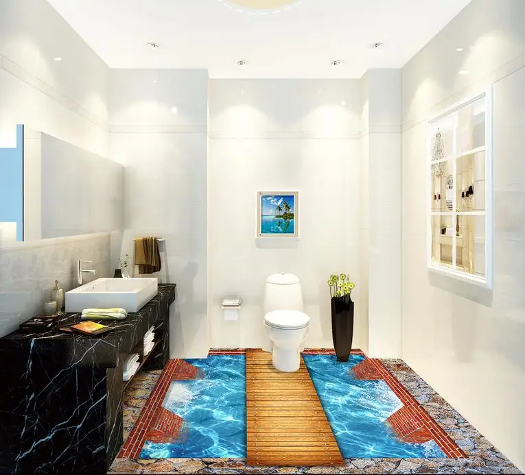 3d напольная плитка обои на заказ фото полы европейский стены фрески Подвесной