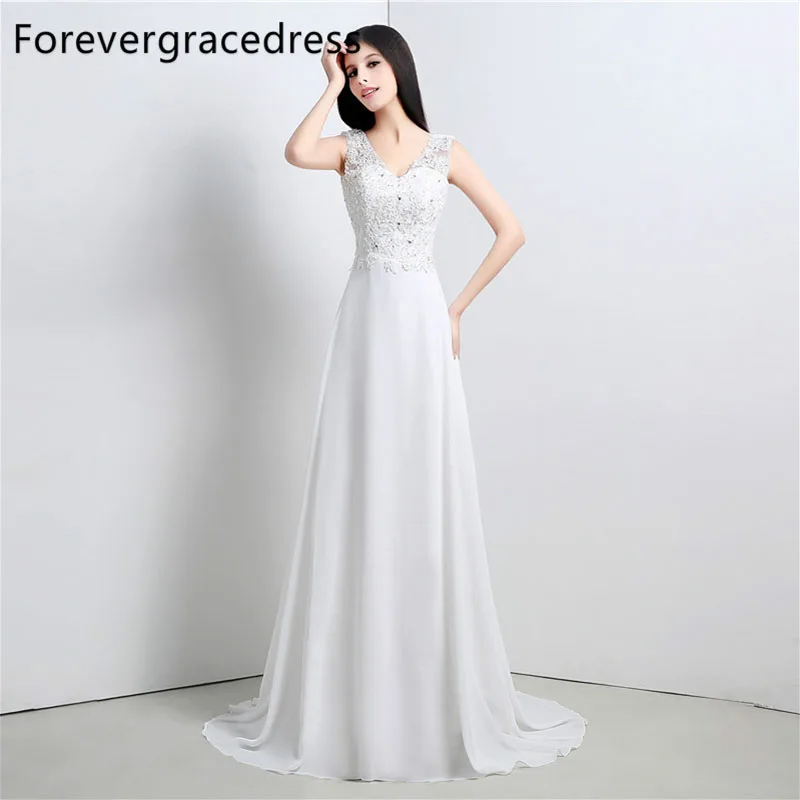Forevergracedress высокое качество свадебное платье V Средства ухода за кожей Шеи