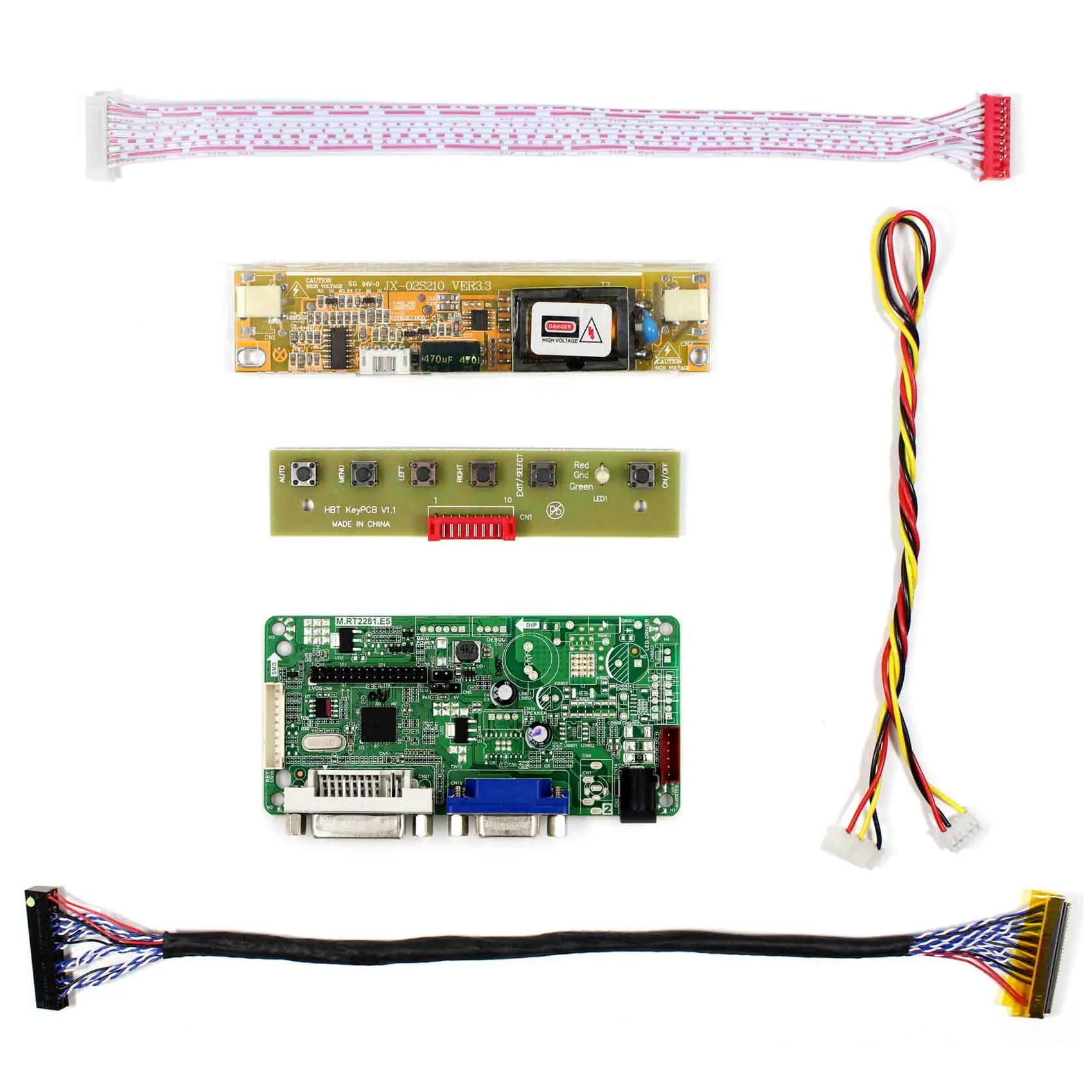 DVI VGA LCD плата контроллера для 17 1 дюймов 1440x900 B170PW04 B170PW07 2CCFL | Электроника