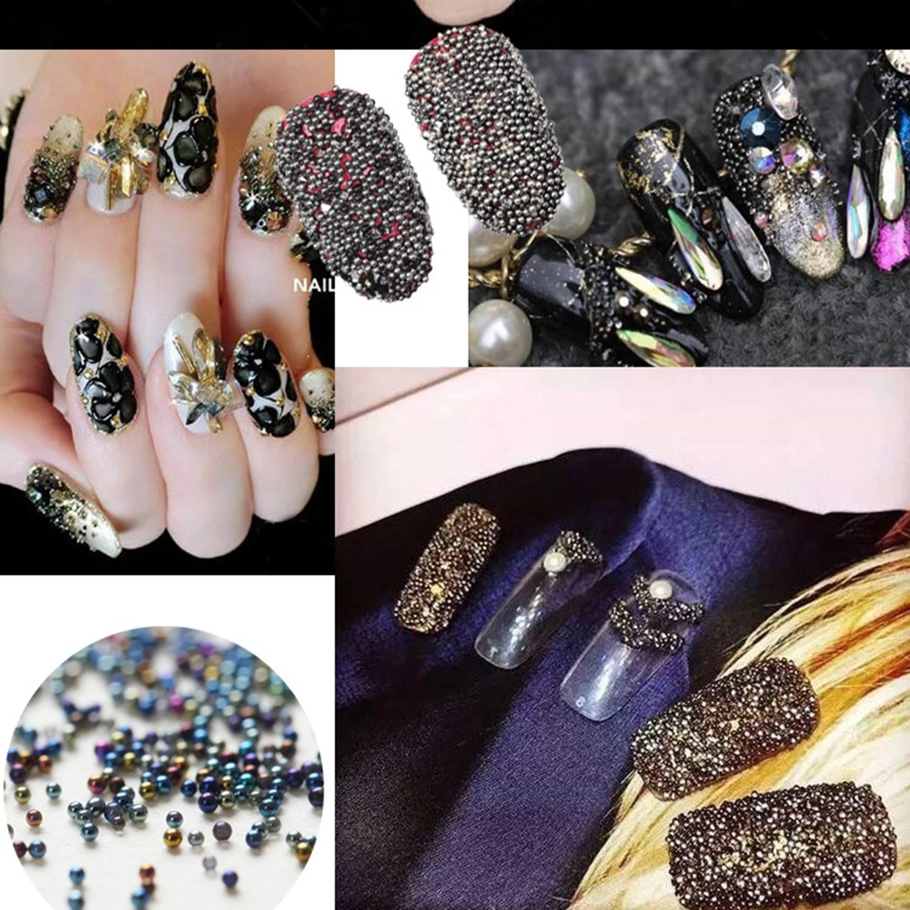 50g Elf Beads Gem Circle Rhinestone Crystal 3D Nail Art Charm Glass Caviar Tiny DIY Sparkly Decoration Mini Elves | Дом и сад