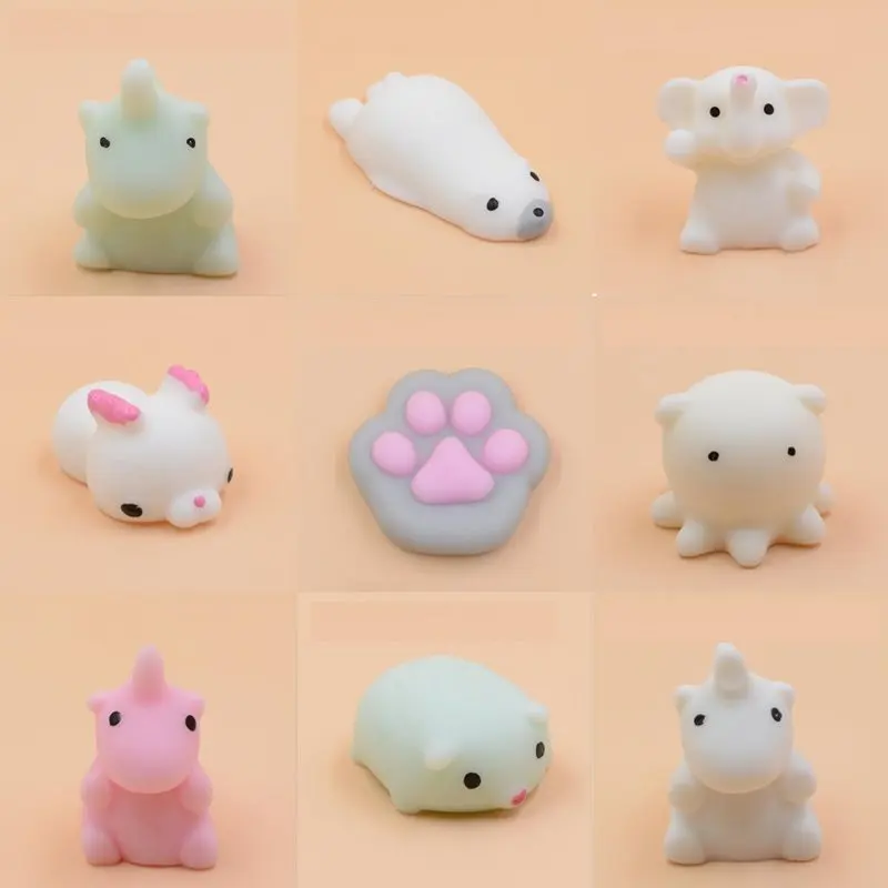 Kawaii милые мини мягкие силиконовые анти стресс мягкими игрушками Непоседа сжать