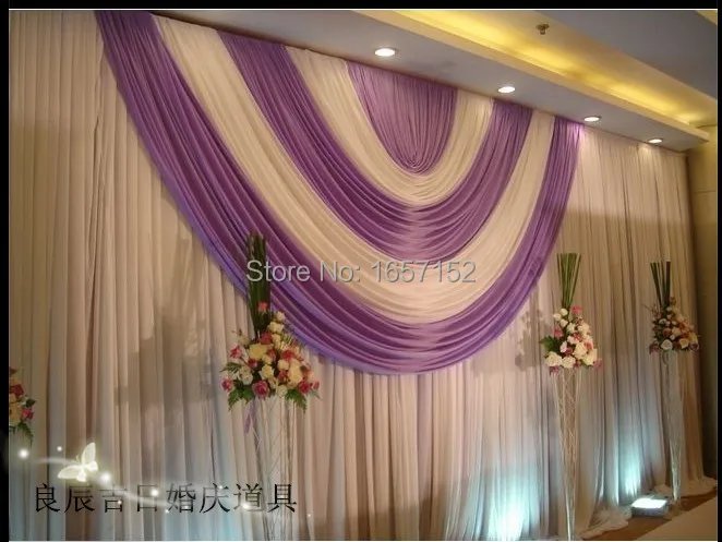 Wedding Stage Decoration 10ft*20ft Party Backdrop for Wholesale with Detachable Swag | Дом и сад