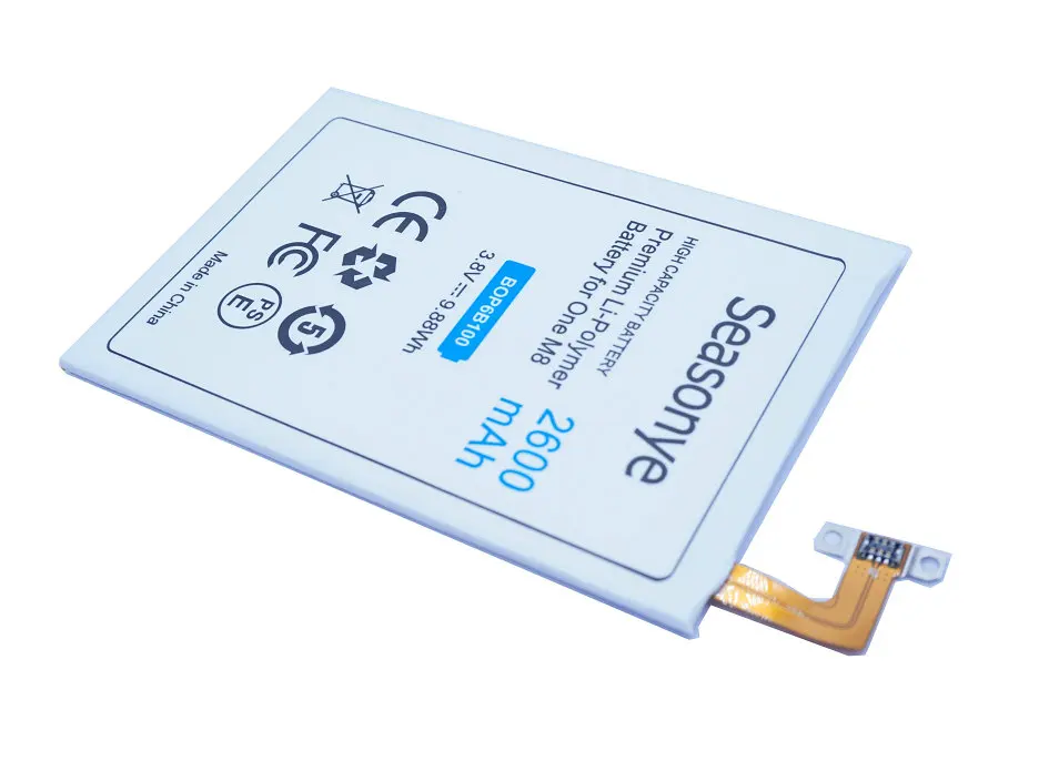 Seasonye 2 шт./лот 2600 мАч B0P6B100 / 35H00214-00M Сменный аккумулятор для HTC ONE M8 Ace M8x One Max plus W8 E8 M8T
