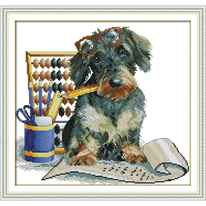 Joy Sunday Let Me китайский Набор для вышивки крестиком экологичный хлопок печать 11CT