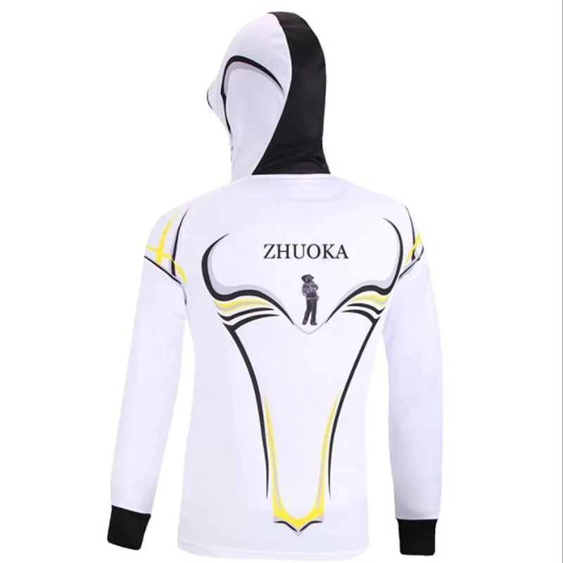 New Outdoor sport mens fishing clothes breathable quick dry Anti UV 40+ Anti-mosquit long sleeve hooded women fishing Shirts