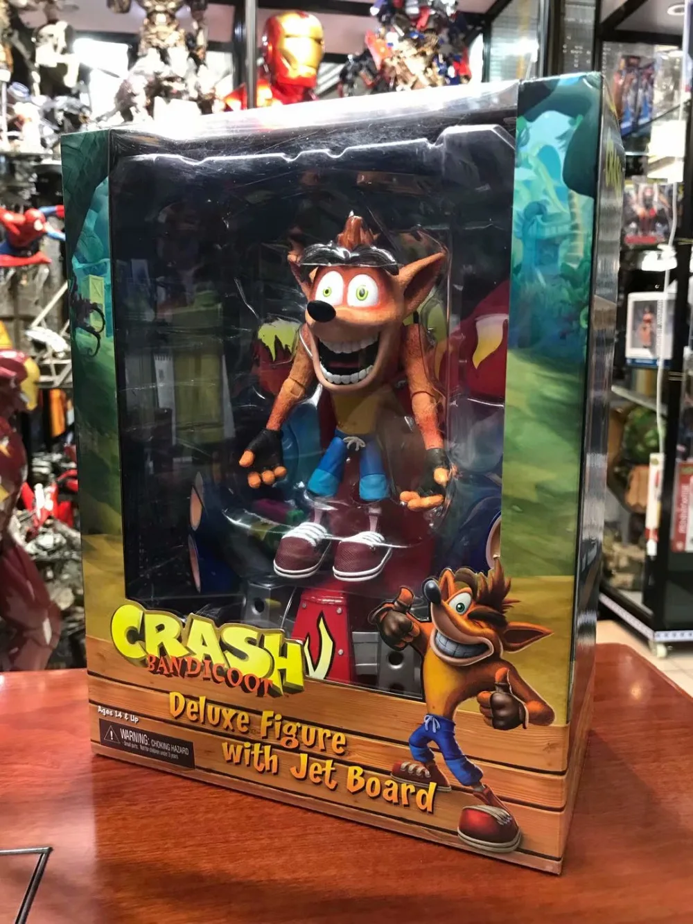 NECA Flying version Crash Bandicoot of Mad Strike Trilogy Классическая игра подвижная Коллекция игрушек