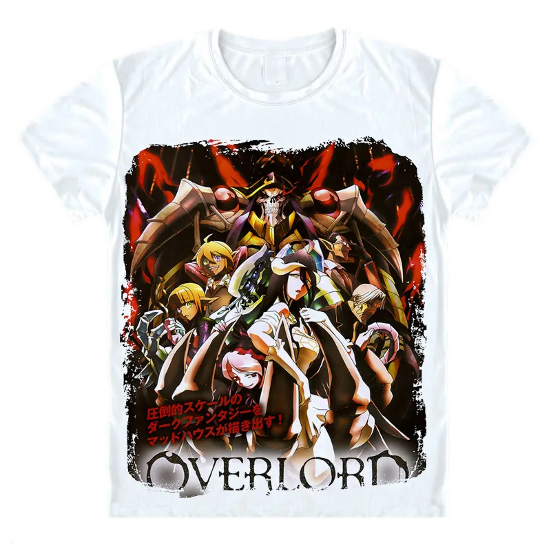 Персонаж Аниме Overlord футболка Ainz Ooal платье albedo косплей костюм Череп undeath армейская