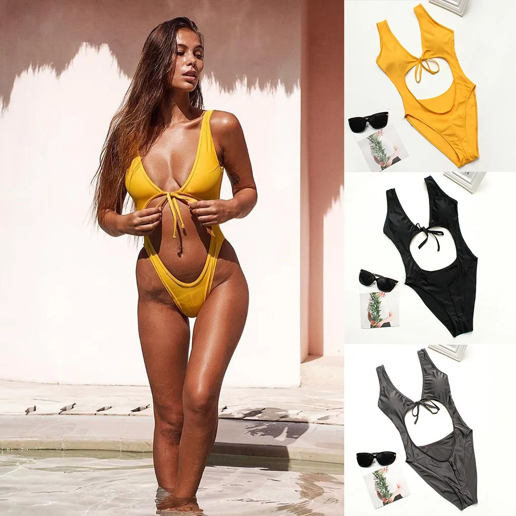 Для женщин Мягкий пуш-ап купальники животик Управление ванный комплект s Одна