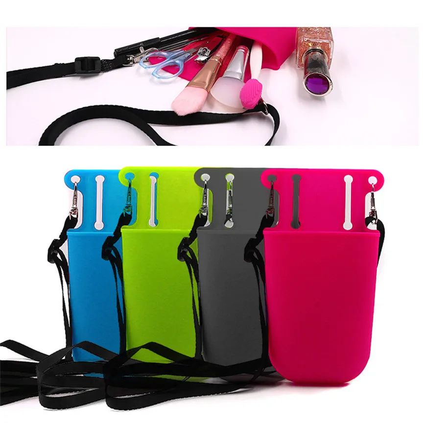 Silicone Tool Pocket Makeup Cosmetics Storage Bag Travel Organizer Handbag Suitable For Beauty Hairdressing Gardening | Дом и сад