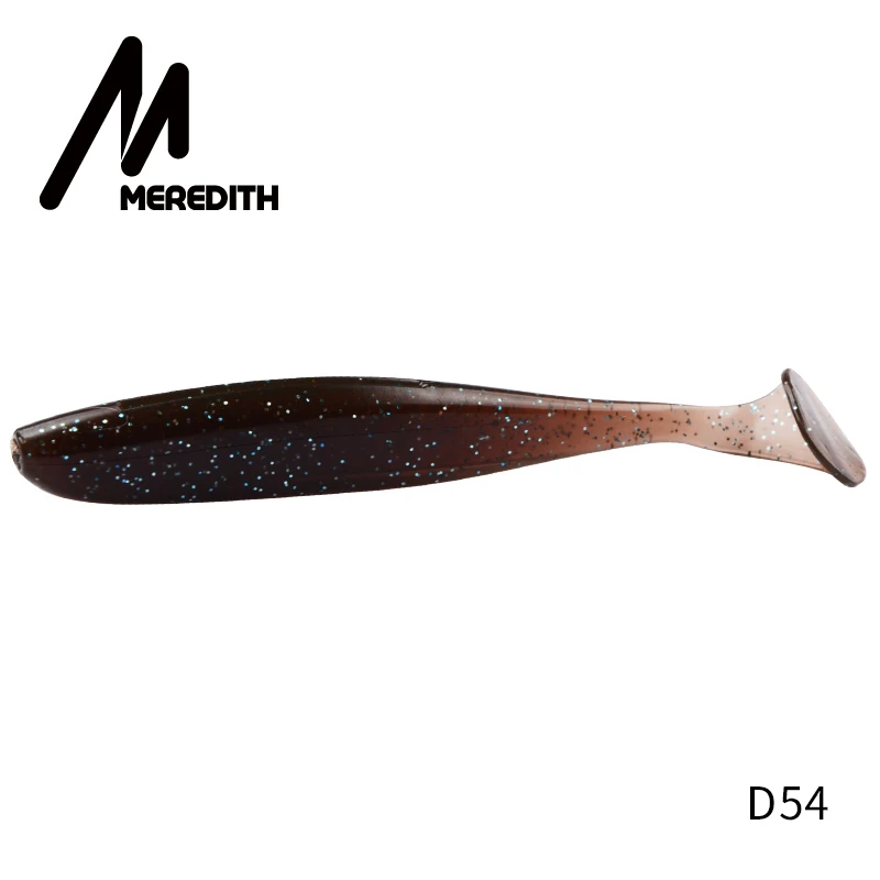 Классические мягкие приманки Meredith Easy Shiner, 10 см/4,8 г, 7 шт./лот, плавающие приманки, искусственные силиконовые приманки, рыболовные снасти, рыболовные приманки - Цвет: D54
