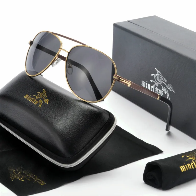 Солнцезащитные очки MINCL классические поляризационные в квадратной оправе для