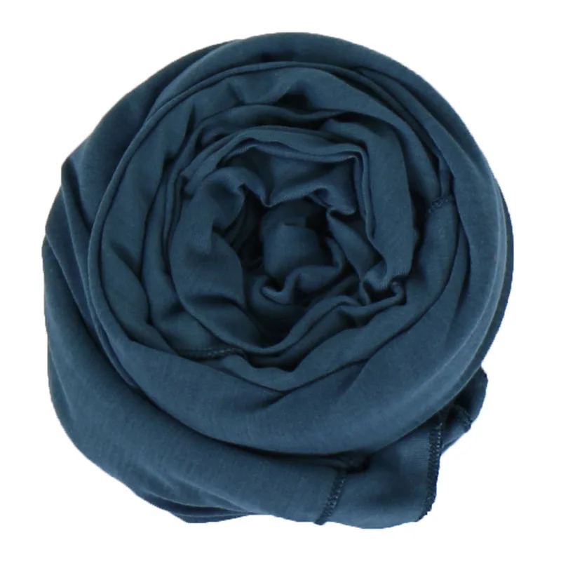 35 цветов Высокое качество хлопок хиджаб из Джерси шарф шаль для женщин Твердые эластичность платок мусульманский головной убор Макси шарфы обертывания 10 шт - Цвет: 6