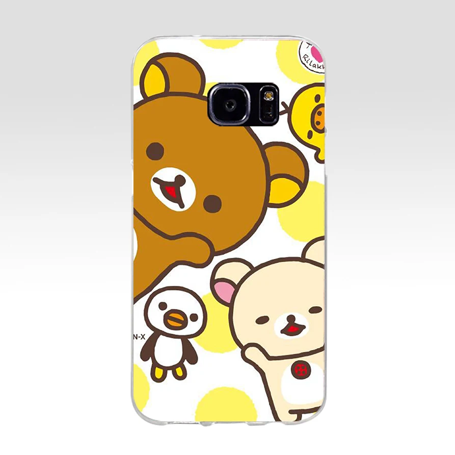 85AQ Забавный Милый мультяшный Rilakkuma мягкий ТПУ силиконовый чехол для samsung Galaxy s6 s7