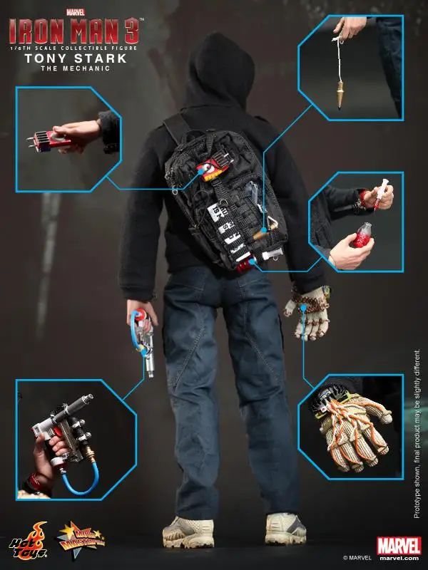 Горячие игрушки Hottoys HT MMS209 1/6 Железный человек Тони Старк механик Коллекционная Фигурка Спецификация новая коробка сейчас