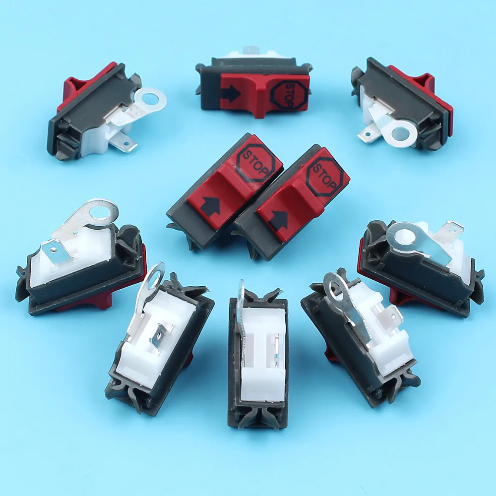 10 X ВКЛ-ВЫКЛ стоп выключатель комплект для HUSQVARNA 137 142 36-41 42 136 50 51 55 61 141 266 268 272 281 288 бензопила Замена Запчасти
