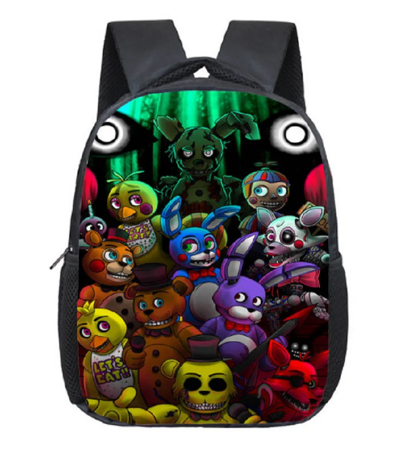 12 Inch Five Nights At Freddys Children School Bags Backpack Kids Kindergarten Bag Freddy Bear Toddler bag