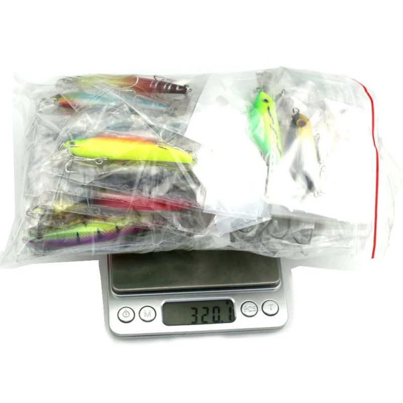 Горячая Распродажа 43 шт. набор приманок для рыбалки из искусственного материала
