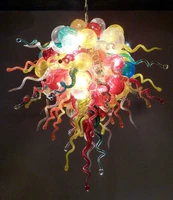 modern murano hand blown glass chandeleir colorful glass material and contemporary type italian chandelier lighting fixture