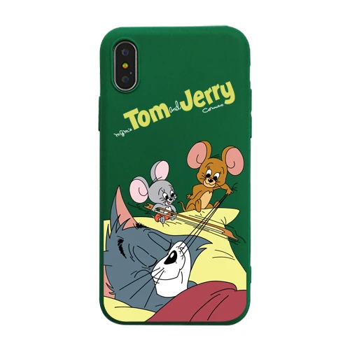 2 Чехол с изображением Тома Джерри стежка для iPhone7 8 6S 6 Plus, силиконовый чехол, мягкий чехол из ТПУ для iPhone X XS MAX XR - Цвет: 2