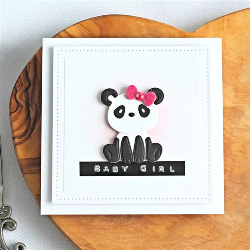 DiyArts Panda металлические режущие штампы новые Скрапбукинг для карт сделай сам