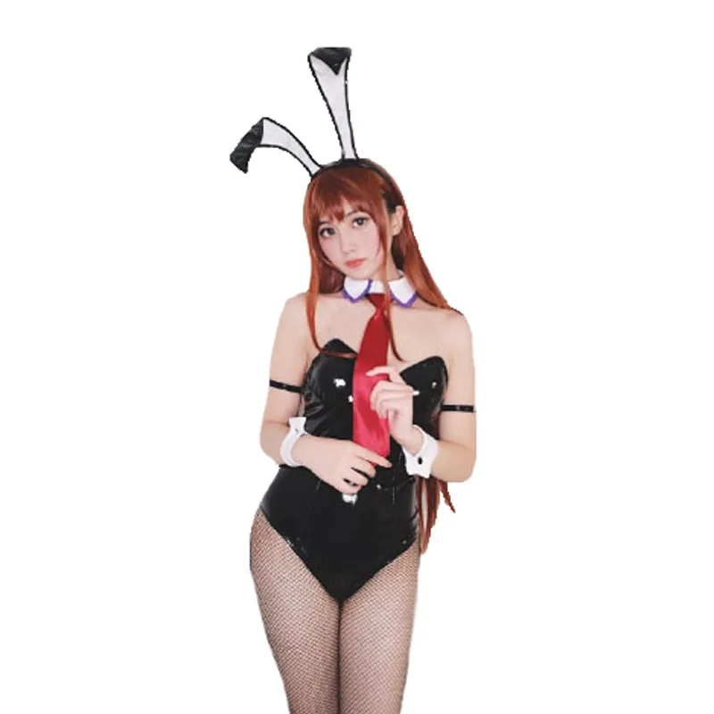 Костюм для косплея Cos Steins Gate 0 Makise Kurisu косплей костюм Кристина Банни девочка
