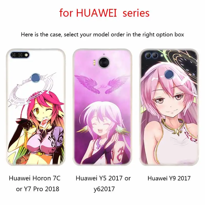 Мягкие силиконовые чехлы Аниме dakimakura no game life для Huawei Mate 10 Lite 20 Pro 20X S Y5 2017 Y9 2018 2019 NOVA 3