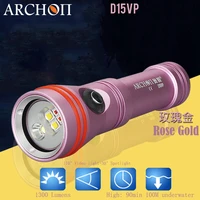 new archon d15vp diving video spot light cree led max 1300 lumens 110 30 degree 100m underwater dive flashlight