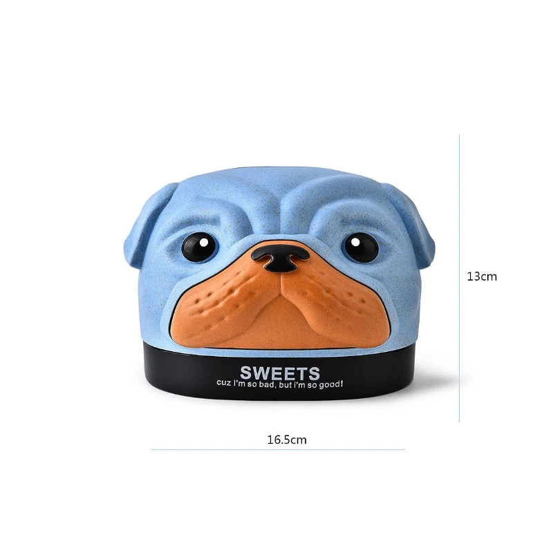 Cartoon Dog Tissue Box Wheat Straw Plastic The Three Color Creative Paper Towel Collection | Дом и сад