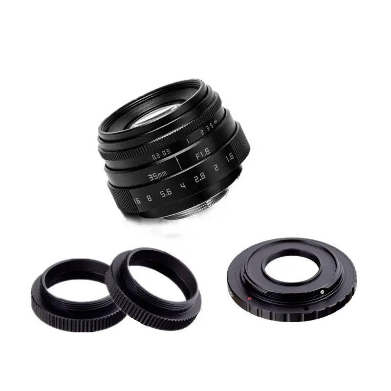 Новый Fujian 35 мм F1.6 CCTV TV II кино объектив + C крепление для Canon EOS M беззеркальная