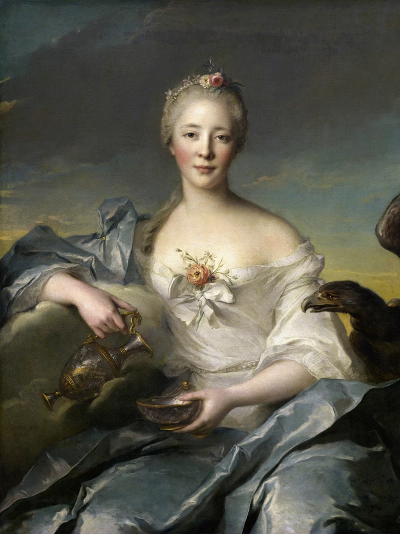 

Classical figurative painting canvas portrait art poster picture court painting of Madame De Pompadour home decor