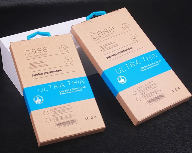 Коробка из крафт бумаги с логотипом на заказ для iPhone X чехол Note 8 Plus 7 50 шт.|for iphone|box