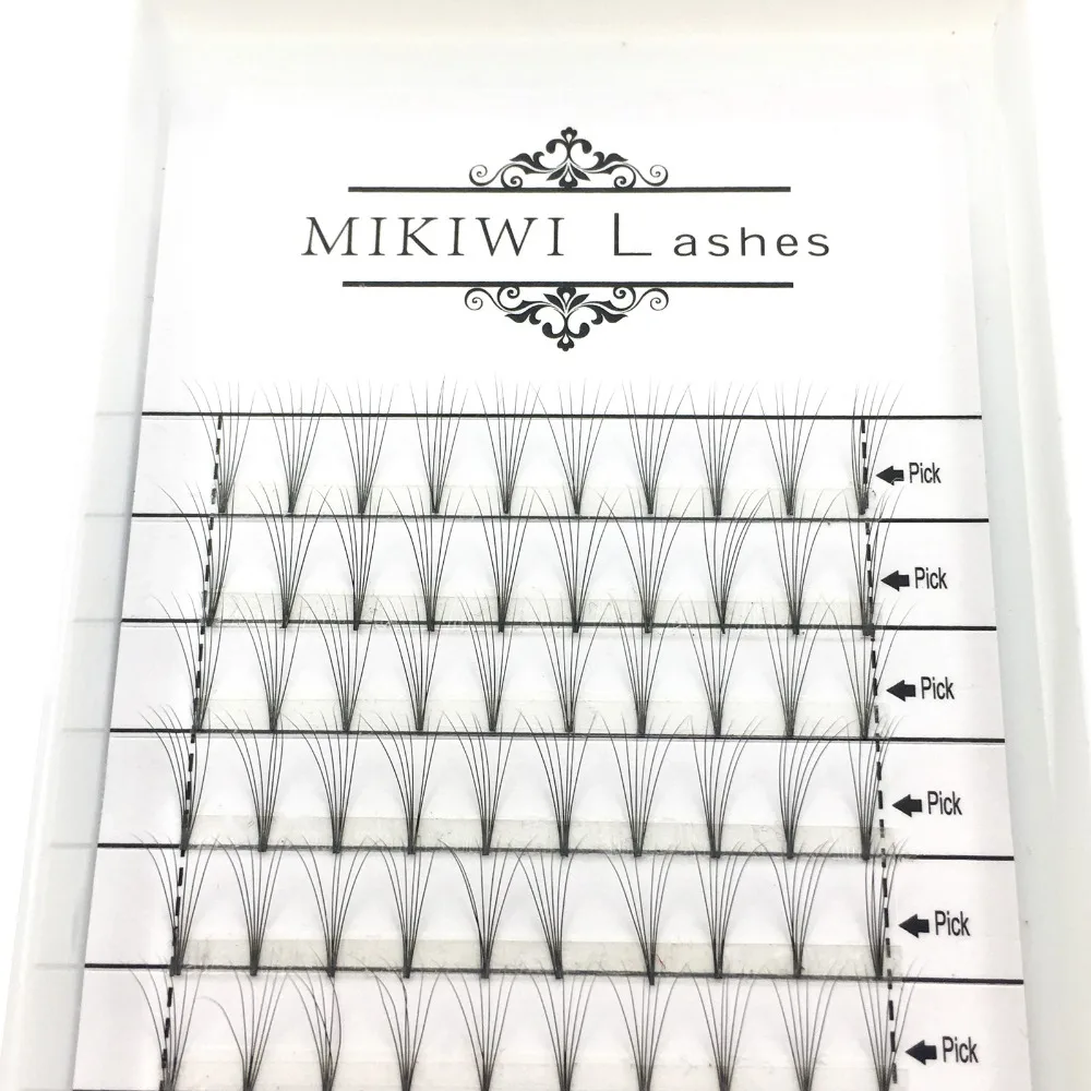 MIKIWI 10 шт. русские объемные ручной работы готовые вентиляторы 3D 0 07 мм 12 рядов 8/10/12