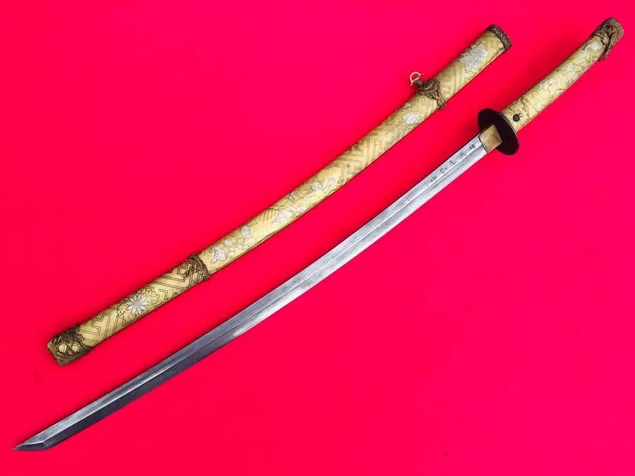 Ручная ковка японский меч в сложенном виде HRC60 сталь самурайский Катана Меч воин