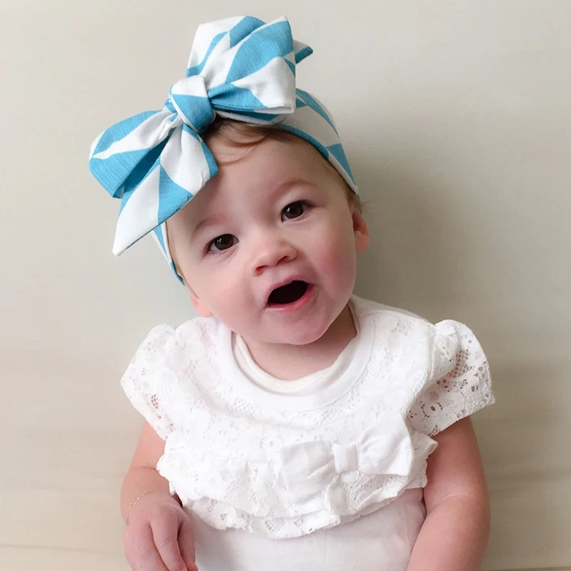 Детские аксессуары для волос в горошек детская хлопковая повязка на голову DIY